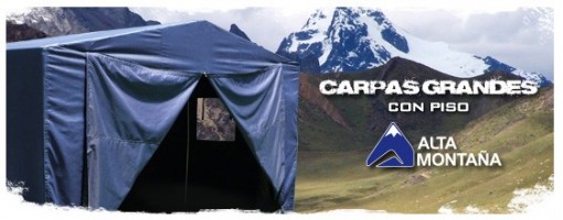 Carpas grandes con piso